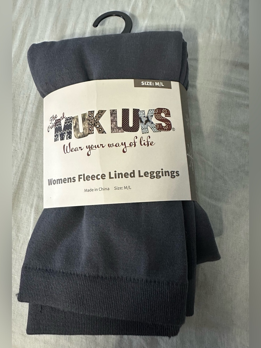 Muk Luks Fleece Lined Leggings New in  Packaging Size M/L - see guide for fit